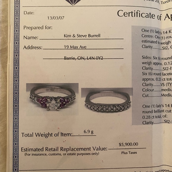 Engagement Ring with Wedding Band - Picture 3 of 5